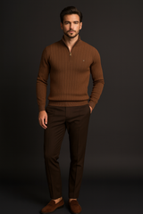 THE ALESSIO QUARTER ZIP SWEATER