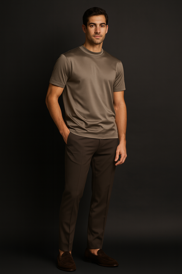 THE SERIO TEE - DESERT TAUPE