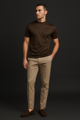 THE SERIO TEE - MOCHA BROWN